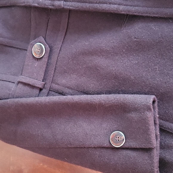 - Cleo brown size 2 wool pea coat - Picture 5 of 17